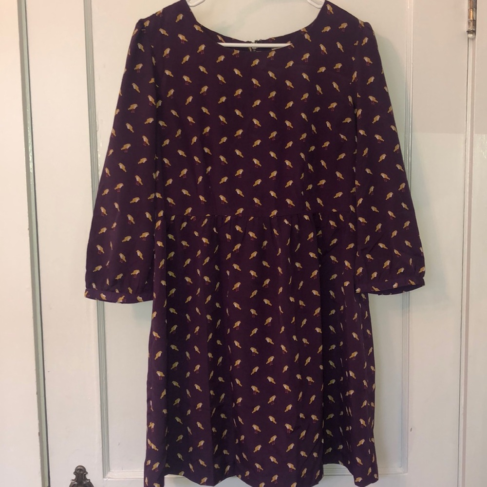 Fossil print dress